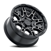 Level 8 Slingshot 17x8.5 -10 5x127mm 71.6mm Gloss Black Machined Face