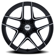 TSW Slipstream 19x9.5 +25 5x112mm 66.56mm Gloss Black Machined Face