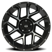 Vision 360 20x9 +12 5x150mm 110.2mm Gloss Black Machined Face