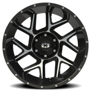 Vision 360 20x10 -29 6x139.7mm 106.2mm Gloss Black Machined Face