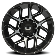 Vision 360 24x12 -51 8x165.1mm 125.2mm Gloss Black Machined Face