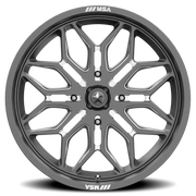 MSA Sniper 18x7 +10 4x156mm 115.1mm Gunmetal Milled