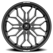 MSA Sniper 22x7 +10 4x156mm 115.1mm Gloss Black Milled