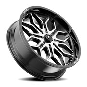 MSA Sniper 18x7 +10 4x110mm 86mm Gloss Black Machined