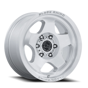 Black Rhino Sol 17x8 +20 5x114.3mm 72.56mm Gloss Silver Machined Face