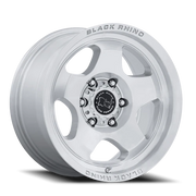 Black Rhino Sol 17x8 +20 6x139.7mm 106.1mm Gloss Silver Machined Face
