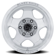 Black Rhino Sol 17x8 +20 6x139.7mm 106.1mm Gloss Silver Machined Face