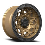 RTX Offroad Spade 18x9 +10 6x139.7mm 106.1mm Satin Bronze Black Lip