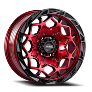 RTX Offroad Spade 17x9 -15 5x127mm 71.5mm Candy Red Black Lip