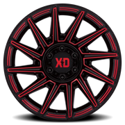 XD Series Specter 20x10 -18 6x139.7mm 106.1mm Gloss Black Red Tint