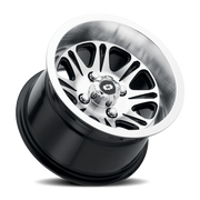 Vision 547 12x8 -10 4x101.6mm 74.6mm Gloss Black Mirror Machined Face