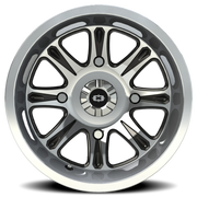 Vision 547 12x8 -10 4x101.6mm 74.6mm Gloss Black Mirror Machined Face