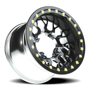 Vision 346BL 15x7 +38 4x156mm 131.1mm Gloss Black Milled Spokes