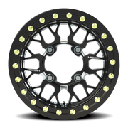 Vision 346BL 15x7 +38 4x156mm 131.1mm Gloss Black Milled Spokes