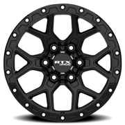 RTX Offroad Storm 17x8.5 +20 6x139.7mm 106.1mm Gloss Black Milled Rivets