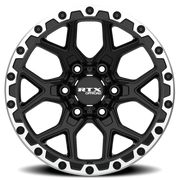 RTX Offroad Storm 17x8.5 +20 6x139.7mm 106.1mm Gloss Black Machined Lip