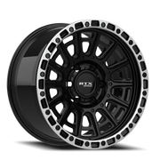 RTX Offroad Striker 17x8.5 +10 6x139.7mm 106.1mm Gloss Black Machined Lip