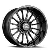 Lock Offroad Striker 22x12 -44 5x127mm 87.1mm Gloss Black Milling