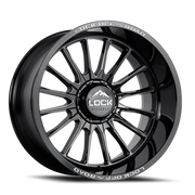 Lock Offroad Striker 20x10 -18 8x170mm 125.2mm Gloss Black Milling