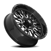 Fuel Stroke UTV 22x7 +13 4x156mm 110.2mm Gloss Black Milled