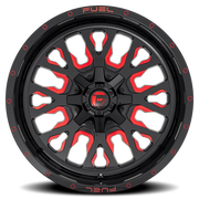 Fuel Stroke 20x9 +1 6x135mm 106.3mm Gloss Red Milled