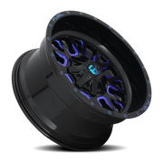 Fuel Stroke 20x9 +20 5x139.7mm 110.3mm Gloss Blue Milled
