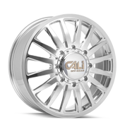 Cali Offroad Summit Dually 22x8.25 +115 8x200mm 142mm Polished Milled Spokes