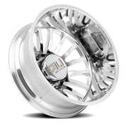 Cali Offroad Summit Dually 20x8.25 -232 8x210mm 154.2mm Polished Milled Spokes