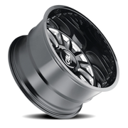 Cali Offroad Summit 20x10 -25 6x139.7mm 106mm Gloss Black Milled Spokes