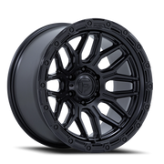 Fuel Surge 17x9 +1 6x139.7mm 106.1mm Matte Black Gloss Black Lip