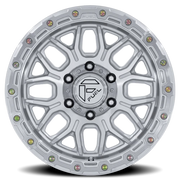 Fuel Surge 17x9 +1 6x139.7mm 106.1mm Gloss Silver Machined Face