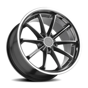 TSW Sweep 19x9.5 +40 5x120mm 76.1mm Gloss Gunmetal Stainless Lip