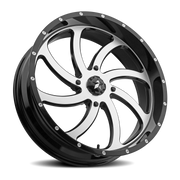 MSA Switch 18x7 +0 4x156mm 132mm Gloss Black Machined Face
