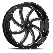 MSA Switch 22x7 +0 4x156mm 132mm Gloss Black Milled