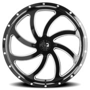 MSA Switch 18x7 +0 4x156mm 132mm Gloss Black Milled