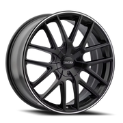 Touren TR60 16x7 +42 5x100mm 72.62mm Matte Black Machined Ring