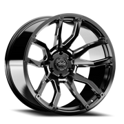 Torque Wheels TW403C Impact 22x11 -32 6x139.7mm 78.1mm Gloss Black Premium Milling