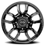 Torque Wheels TW403C Impact 20x9 -12 8x165.1mm 121.5mm Gloss Black Premium Milling