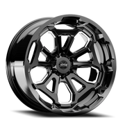 Torque Wheels TW404C Overdrive 20x9 -12 6x139.7mm 78.1mm Gloss Black Milled Spoke