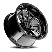 Torque Wheels TW404C Overdrive 20x9 -12 6x139.7mm 78.1mm Gloss Black Milled Spoke