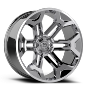 Torque Wheels TW405C Pulse 24x11 -32 6x139.7mm 78.1mm Chrome