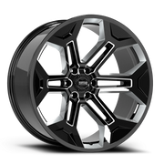 Torque Wheels TW405C Pulse 24x11 -32 6x135mm 87.1mm Gloss Black Premium Milling