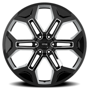 Torque Wheels TW405C Pulse 24x11 -32 6x139.7mm 78.1mm Gloss Black Premium Milling