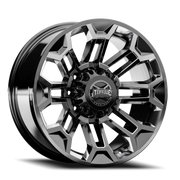 Torque Wheels TW405C Pulse 20x9 +0 8x165.1mm 121.5mm Gloss Black Premium Milling