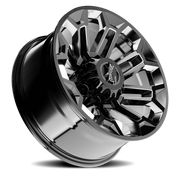 Torque Wheels TW405C Pulse 22x11 -25 8x180mm 124.2mm Gloss Black Premium Milling