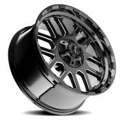 Torque Wheels TW408C Ridge 20x9 -12 6x135mm 87.1mm Gloss Black Milled Spoke