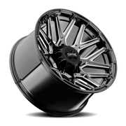 Torque Wheels TW409C Elite 22x11 -25 8x170mm 125.2mm Gloss Black Milled Spoke