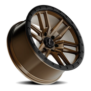 Torque Wheels TW411C Pritchett 18x9 -12 6x139.7mm 78.1mm Satin Bronze Black Lip