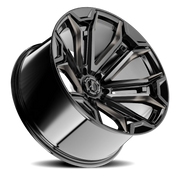 Torque Wheels TW415C Maverick 22x11 -32 6x139.7mm 78.1mm Gloss Black Milled-Dark Tint