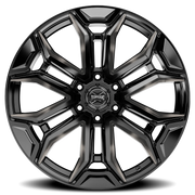 Torque Wheels TW415C Maverick 22x11 -32 6x139.7mm 78.1mm Gloss Black Milled-Dark Tint